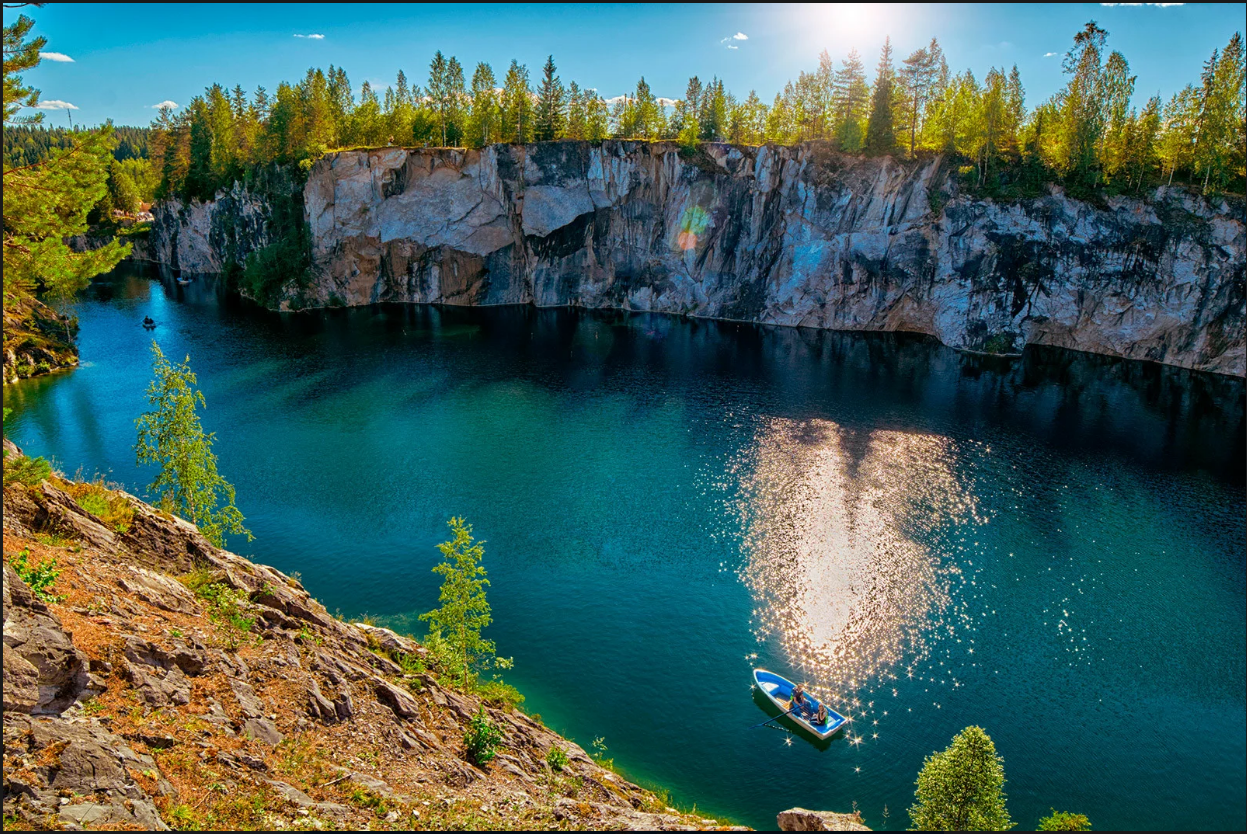 Парк рускеала летом. Мраморный карьер в Карелии Рускеала. Карелия каньон Рускеала. Горный парк Рускеала. Сортавала карьер Рускеала.